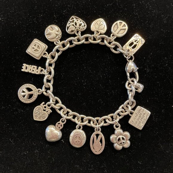 Brighton GIVE PEACE A CHANCE Charm Bracelet - Picture 6 of 6